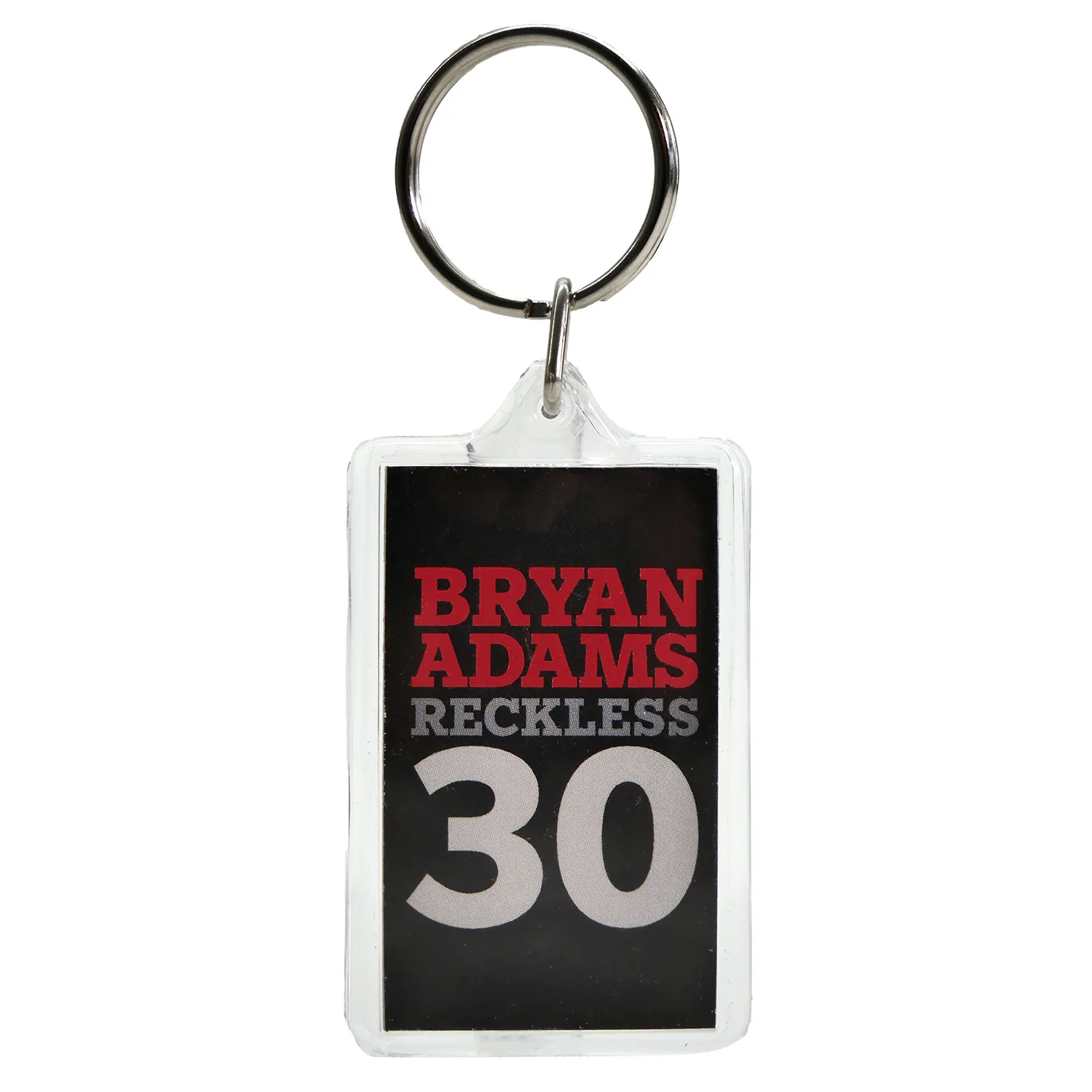 Bryan Adams Reckless 30 (Rectangle/Vertical) Plastic Key Chain