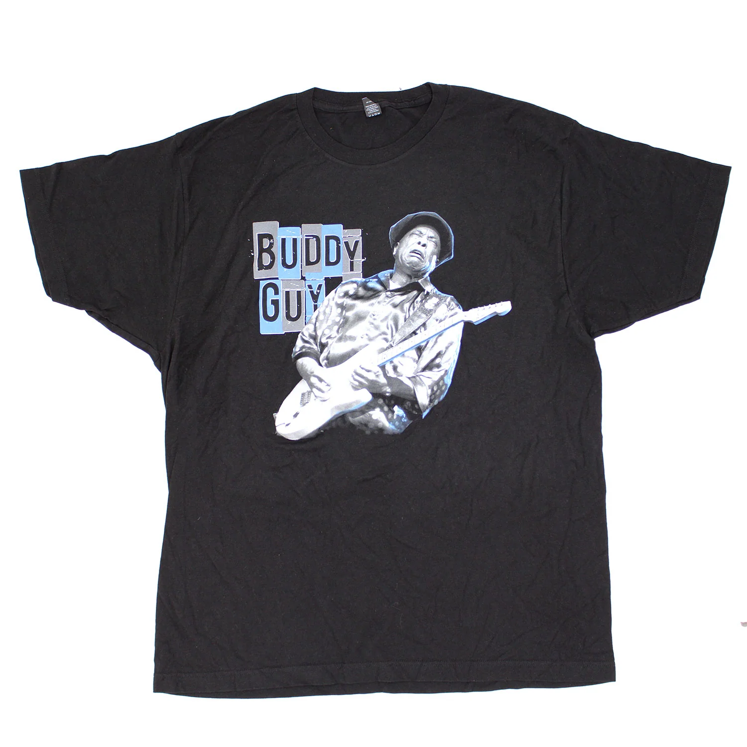 Buddy Guy Blue & Gray Tour Tee (Laughlin, NV - Kure Beach, NC) T-shirt