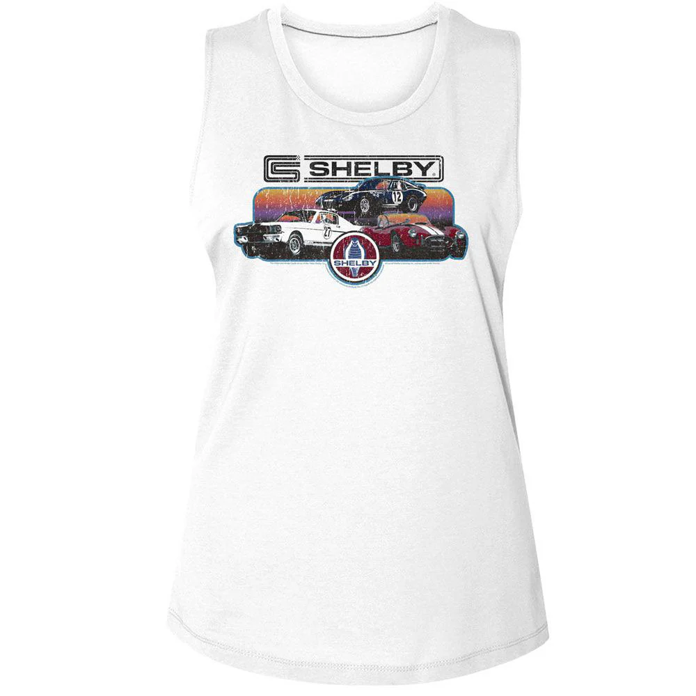 Carroll Shelby Carroll Shelby Gradient Collage Womens Tank