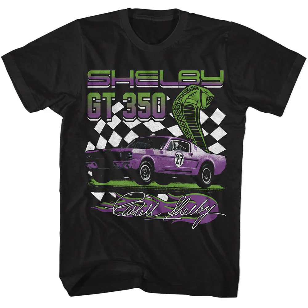 Carroll Shelby Carroll Shelby Gt 350 Racing T-shirt