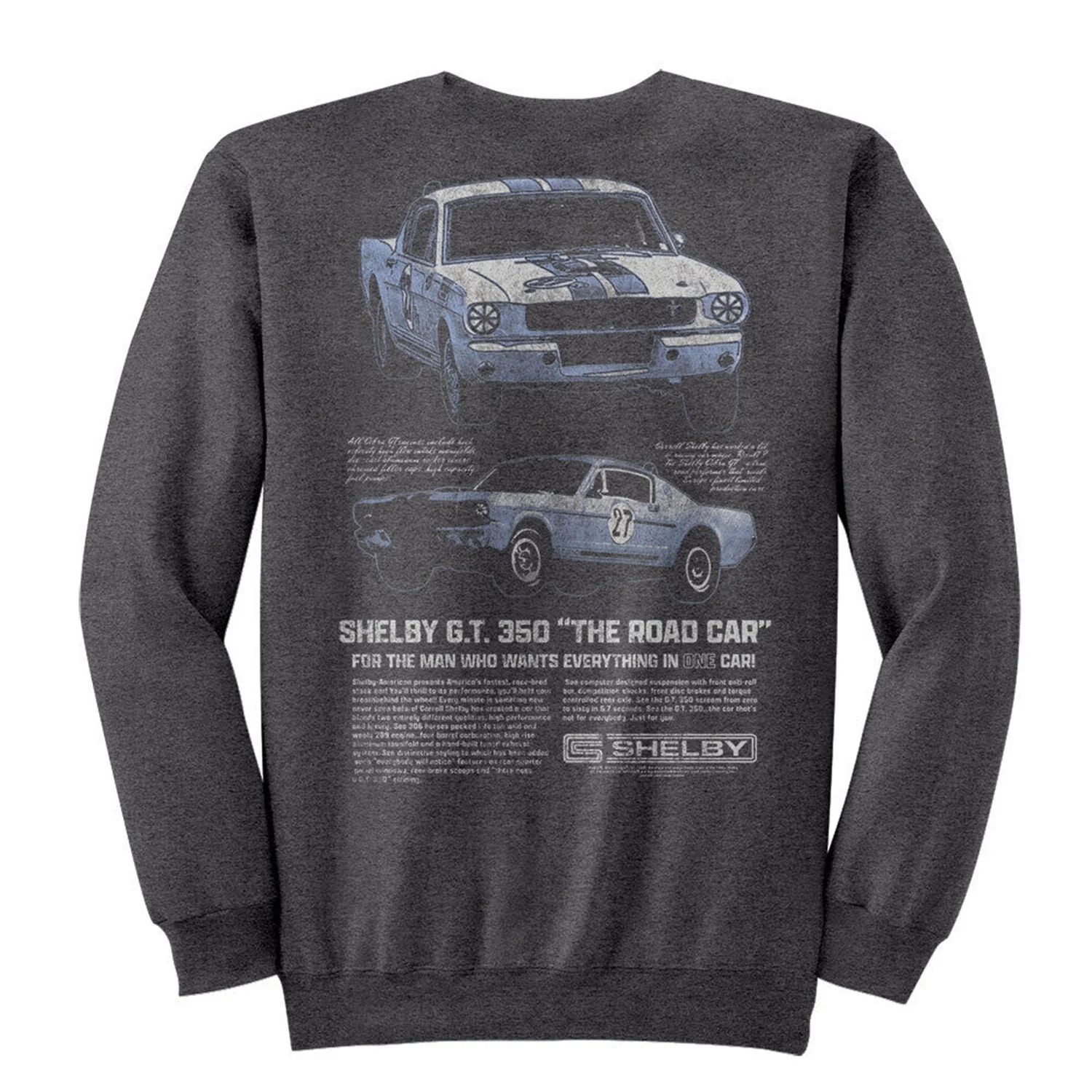 Carroll Shelby Carroll Shelby Gt 350 Two Angles F B Sweatshirt - Image 2