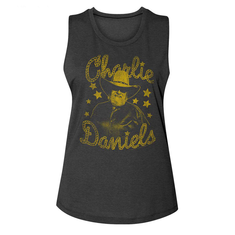 Charlie Daniels Band Cdb And Stars Womens Tank