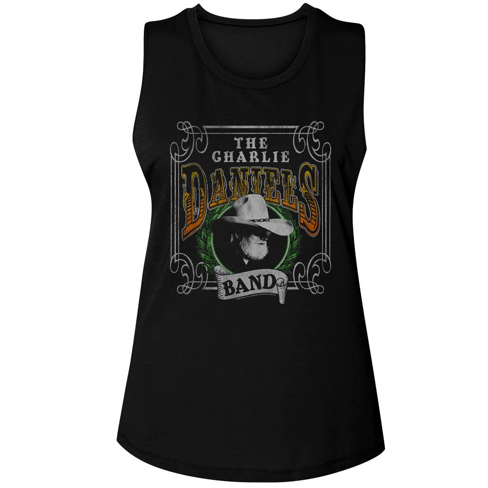 Charlie Daniels Band Cdb Yucca Leaves Womens Tank