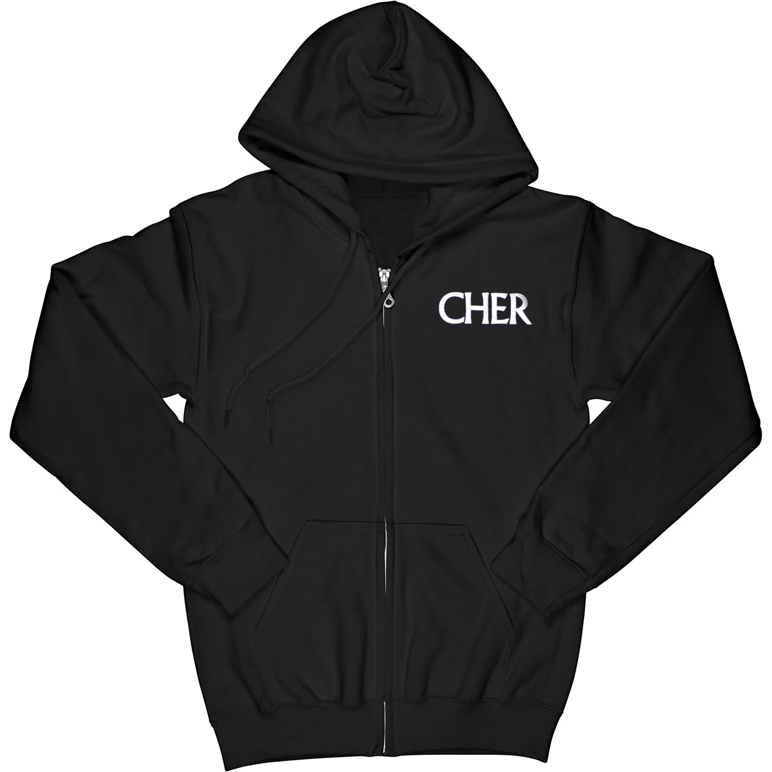 Cher Zippered Hooded Sweatshirt