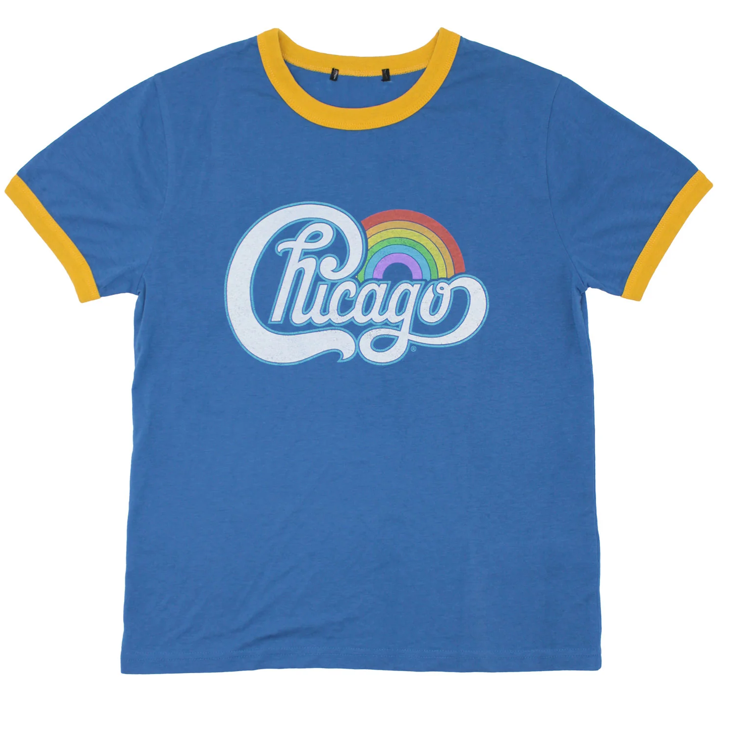 Chicago Vintage Distressed Rainbow Logo Junior Top