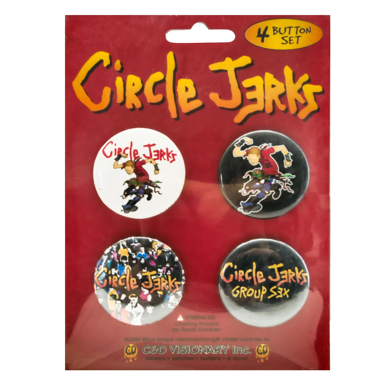 Circle Jerks 4 Button Set Collector Items