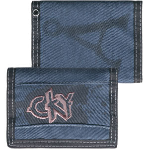 CKY Embroidered Logo Tri-Fold Wallet