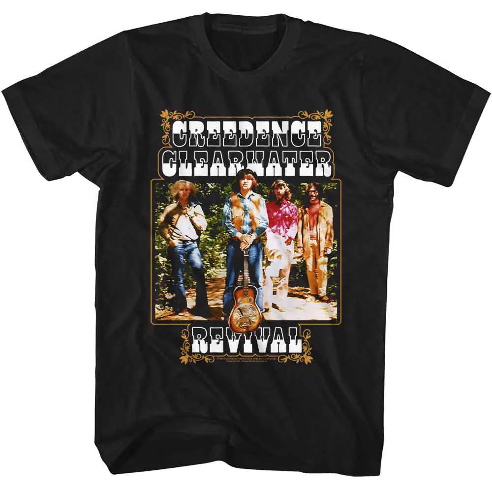 Creedence Clearwater Revival Ccr Band And Fancy Box T-shirt