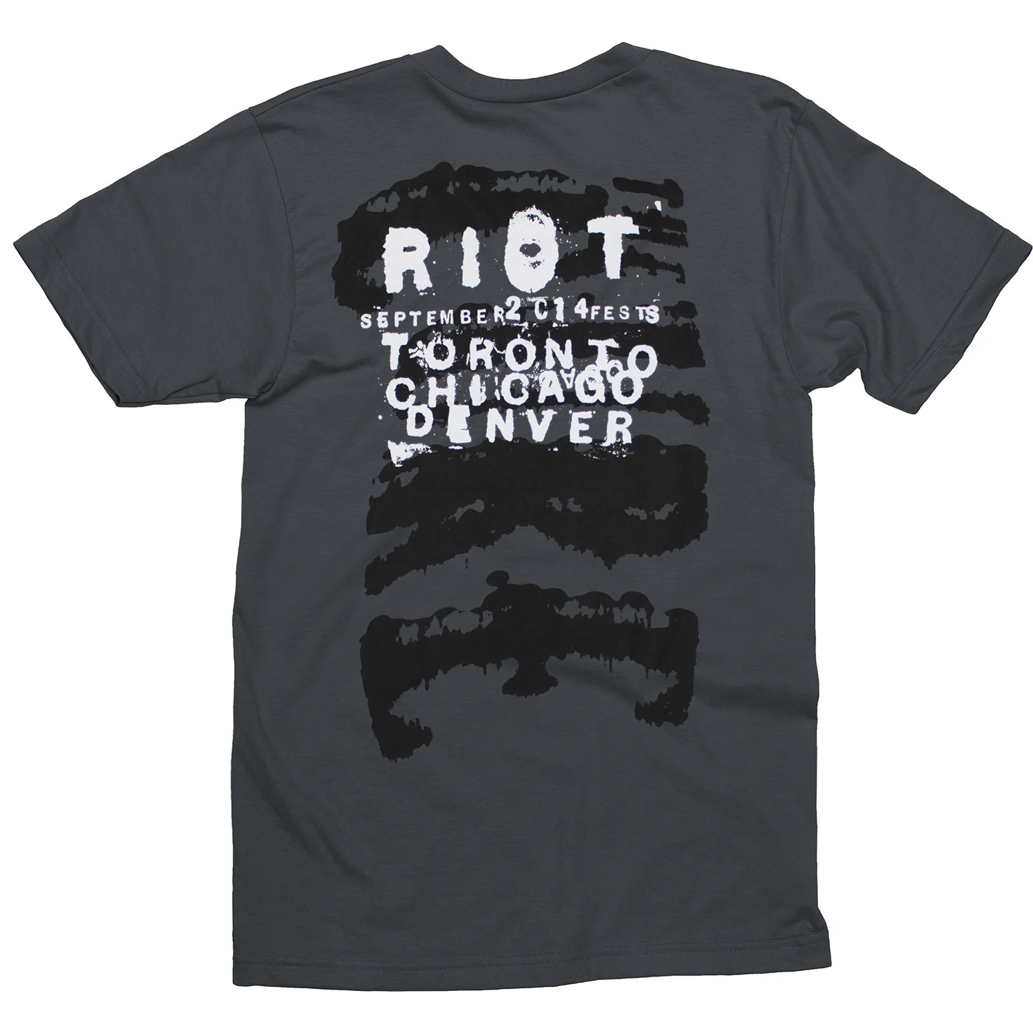 Cure Riot Fest 2014 V-neck T-shirt - Image 2
