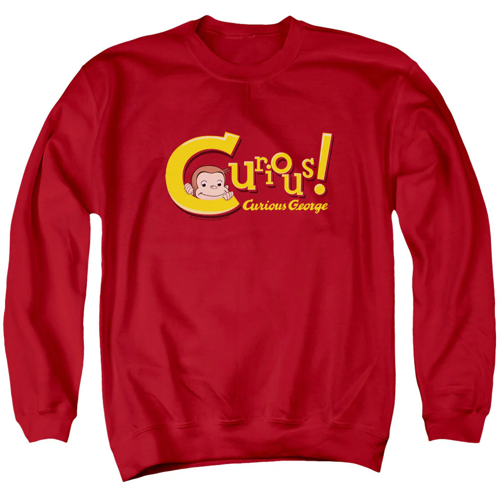 Curious George Curious Adult Sweatshirt