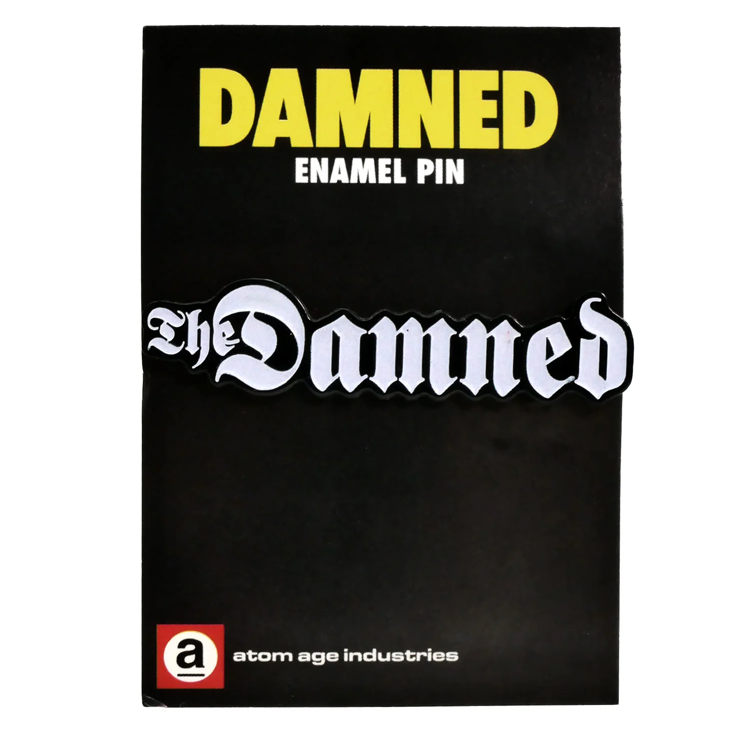Damned Logo Enamel Pin Pewter Pin Badge - Image 2