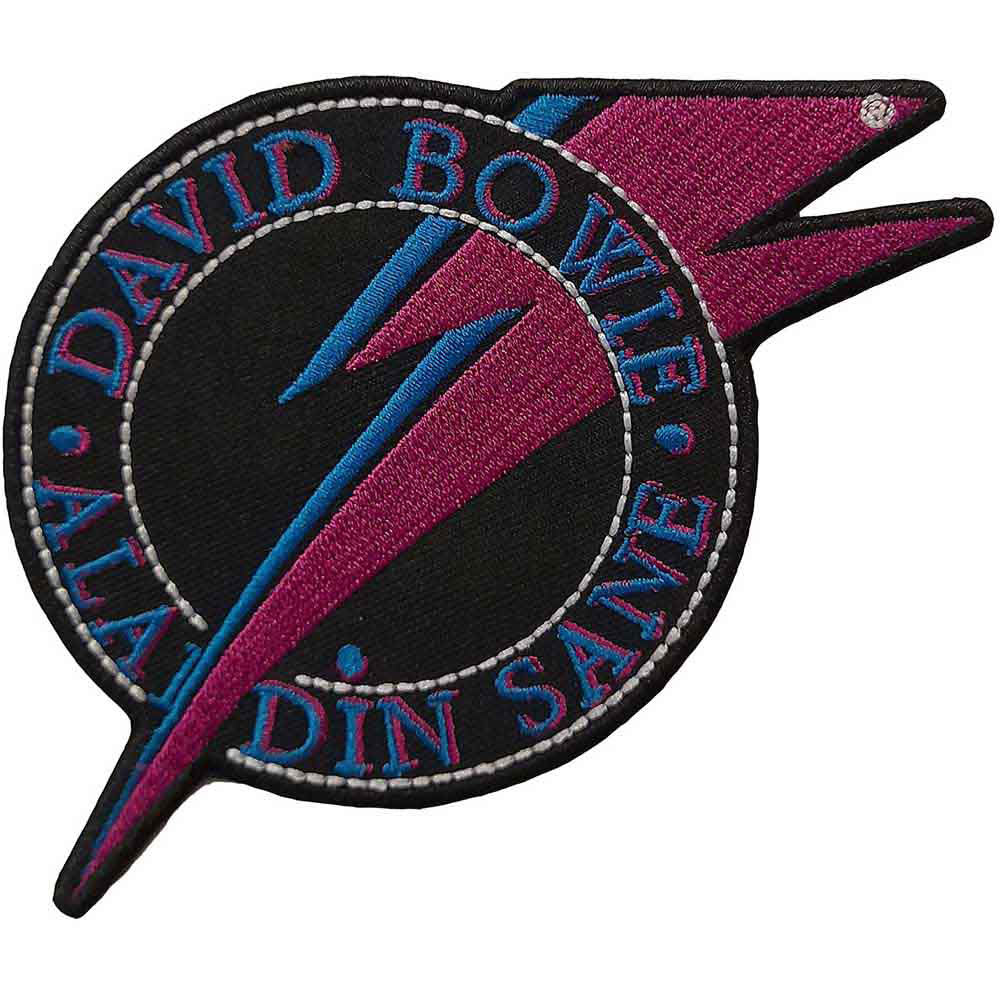 David Bowie Aladdin Sane Woven Patch