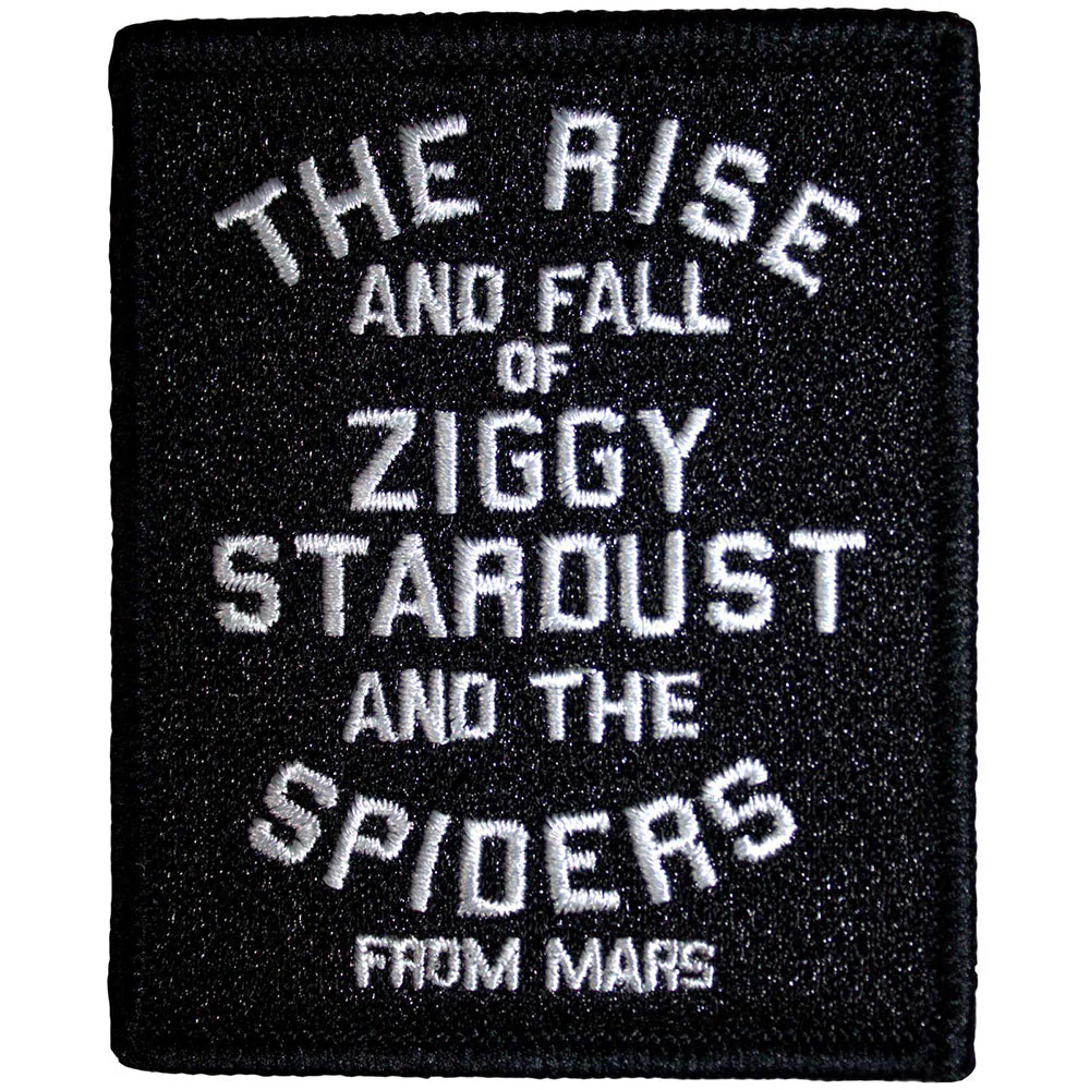 David Bowie The Rise And Fall Woven Patch