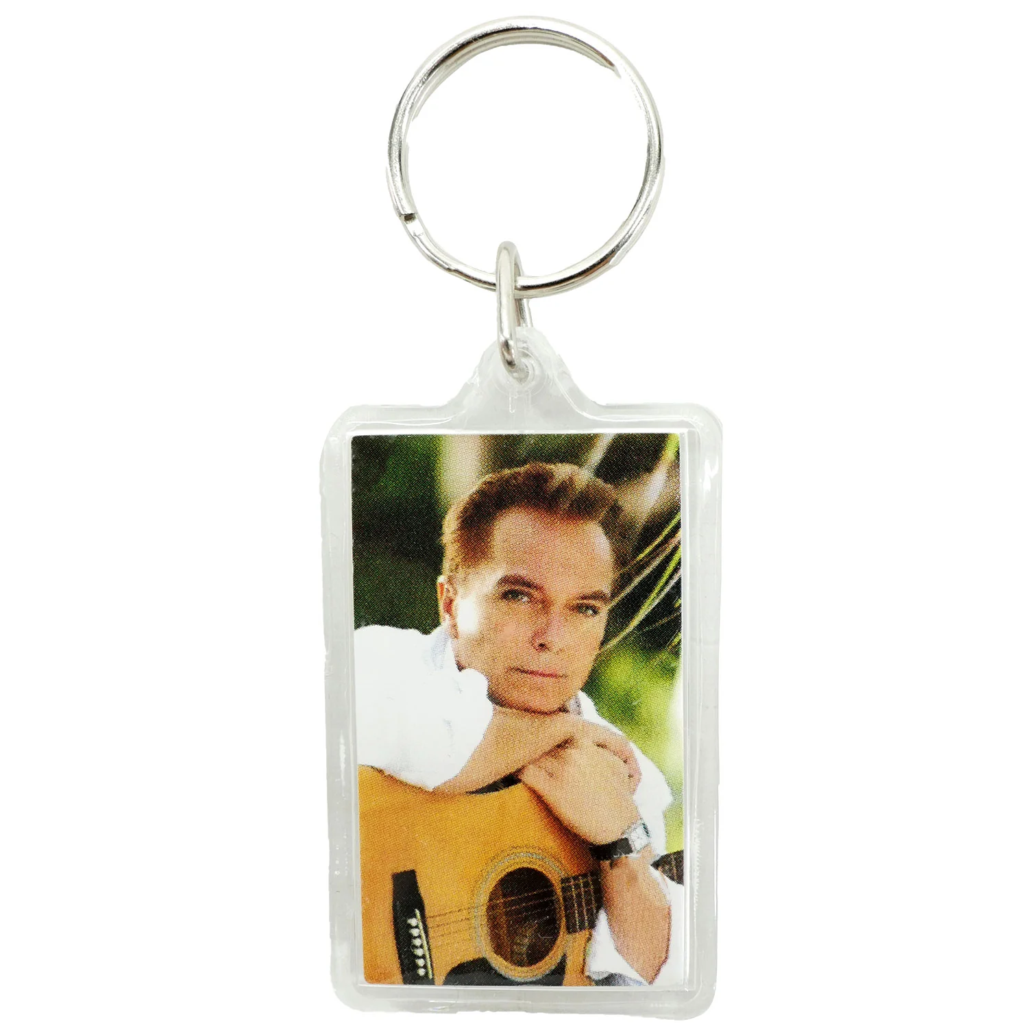 David Cassidy Logo & Photo Plastic Key Chain - Image 2