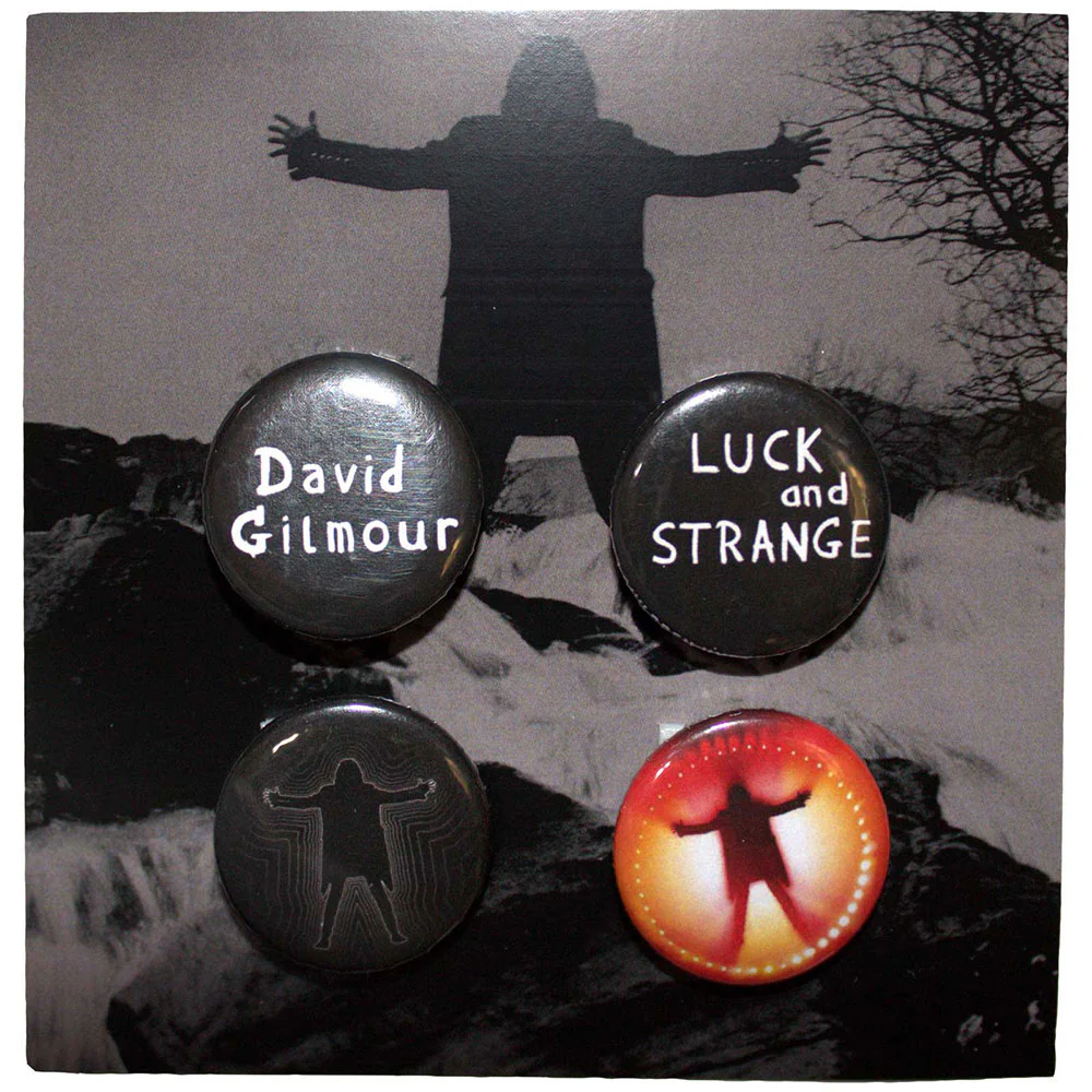 David Gilmour Luck & Strange Pewter Pin Badge