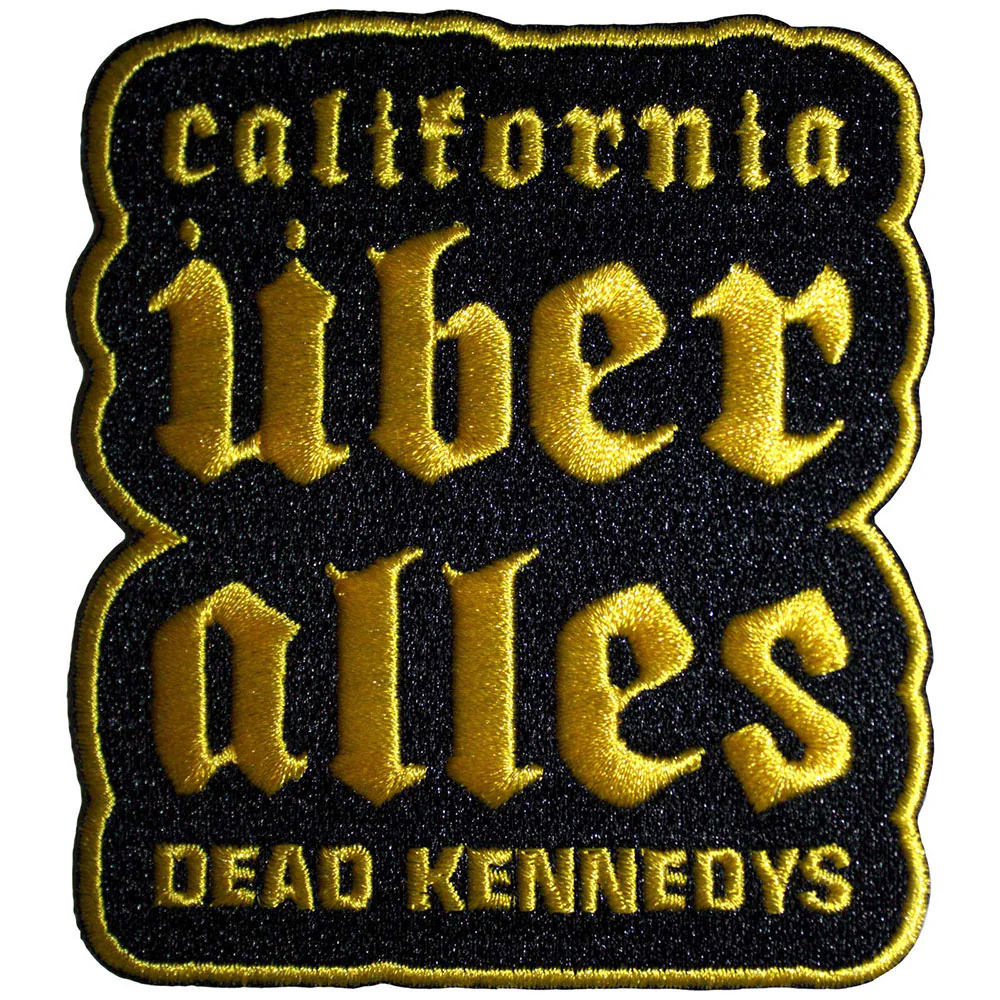 Dead Kennedys California Uber Alles Yellow Woven Patch