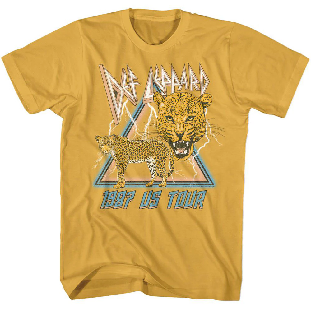 Def Leppard Def Leppard 1987 Lightning And Leopards T-shirt