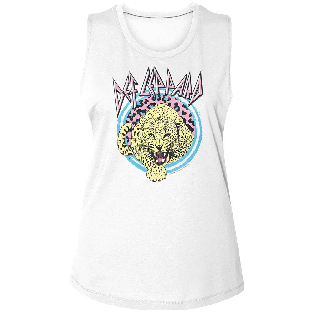 Def Leppard Pastel Leppard 2 Womens Tank