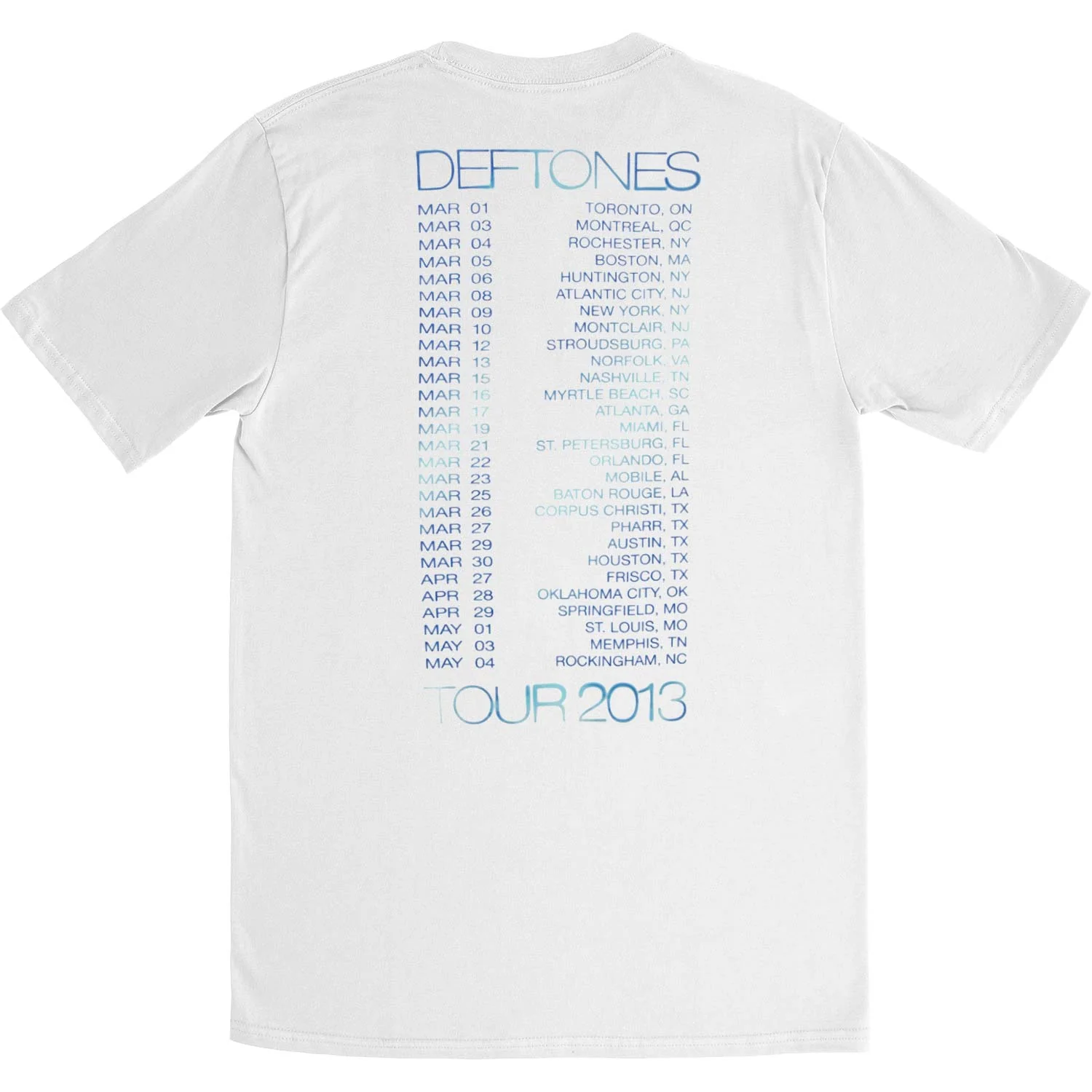 Deftones X-Ray 2013 Tour Slim Fit T-shirt - Image 2
