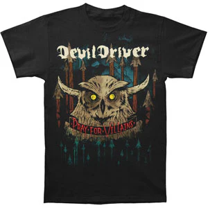 Devil Driver Jumbo Owl Pray For Villains T-shirt