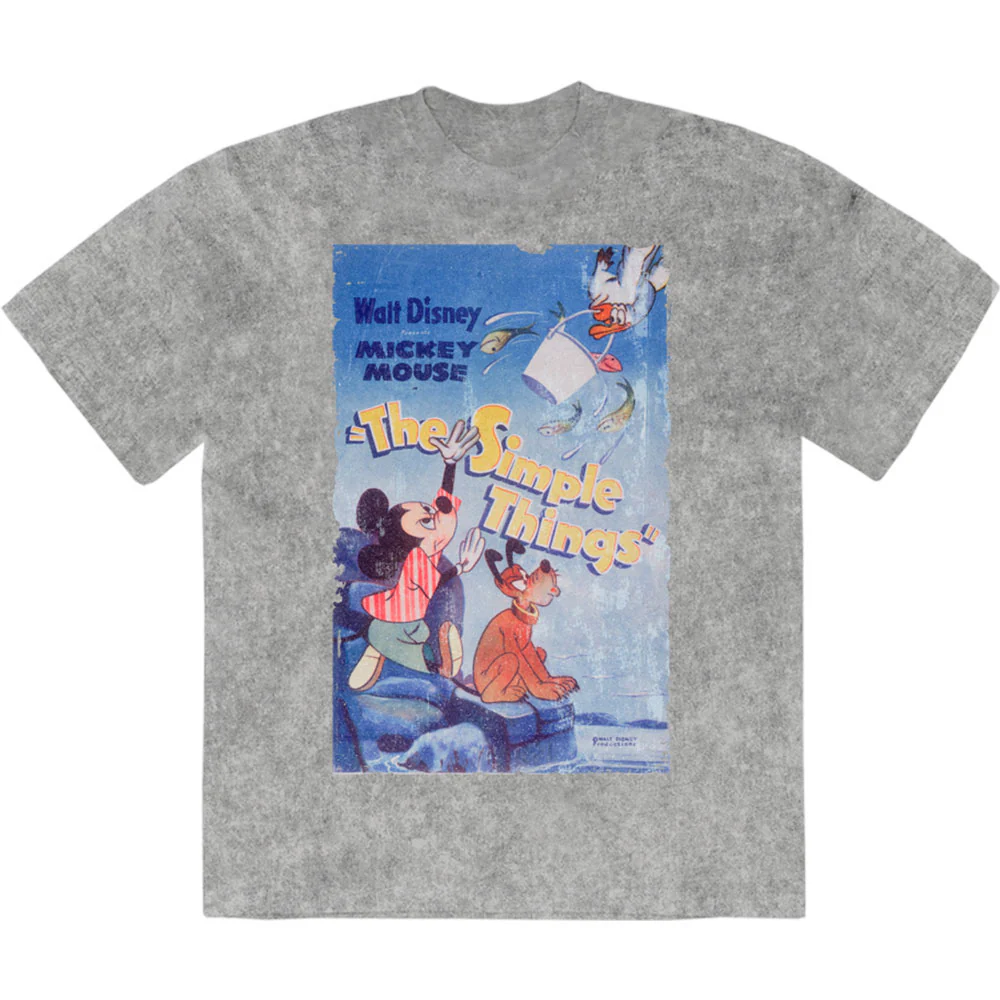 Disney Mickey The Simple Things Stone Wash T-shirt