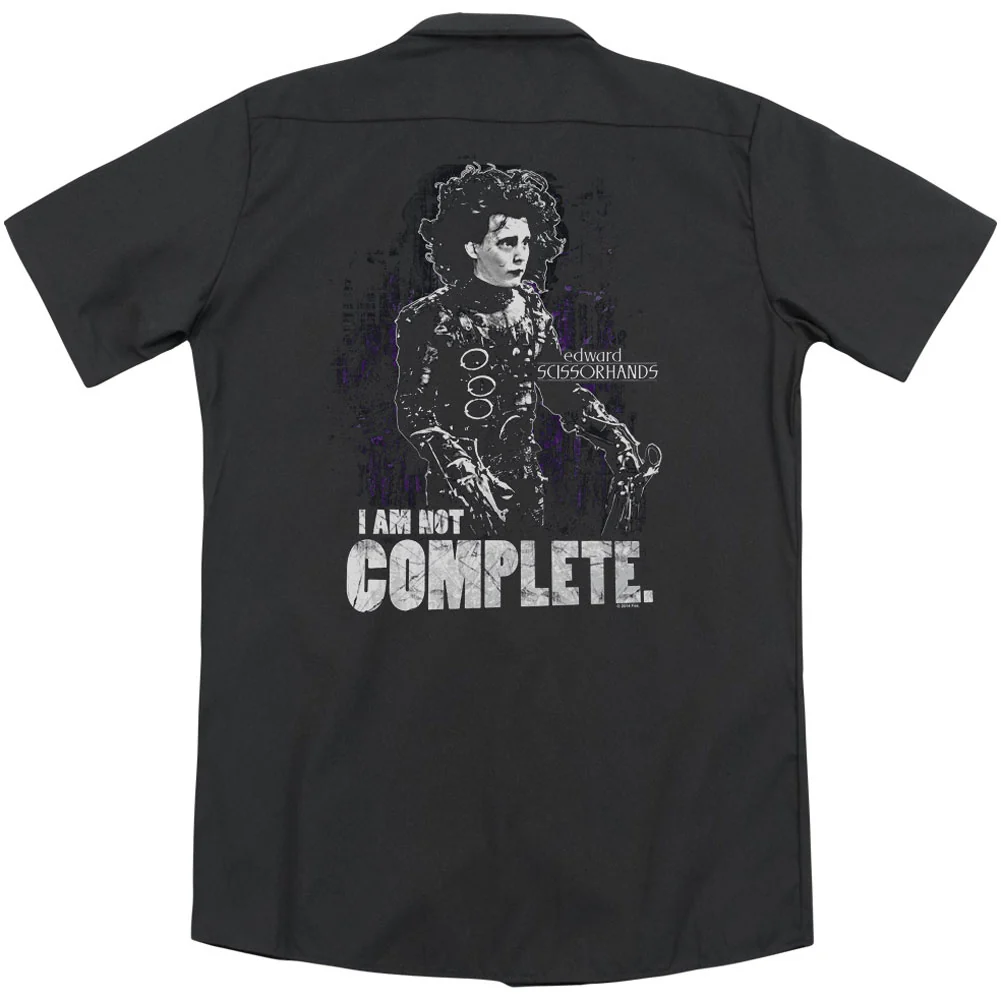 Edward Scissorhands Not Complete(Back Print) Workshirt - Image 2