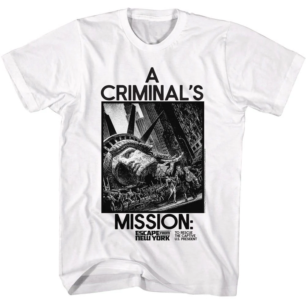 Escape From New York Escape From New York A Criminals Mission T-shirt