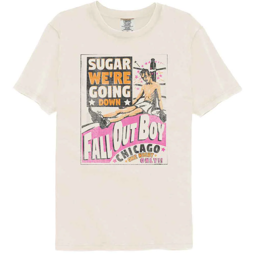 Fall Out Boy Fob Sugar Were Going Down Lyrics Comfort Color T-shirt