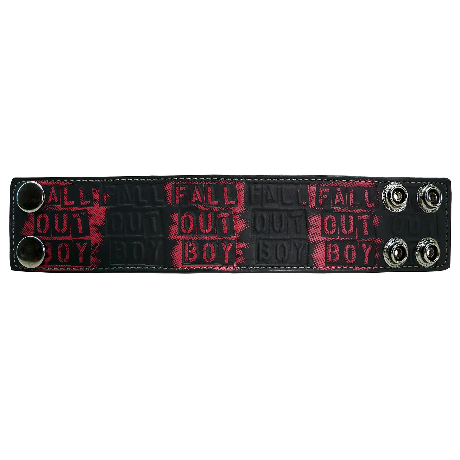 Fall Out Boy Stencil Logos Wristband