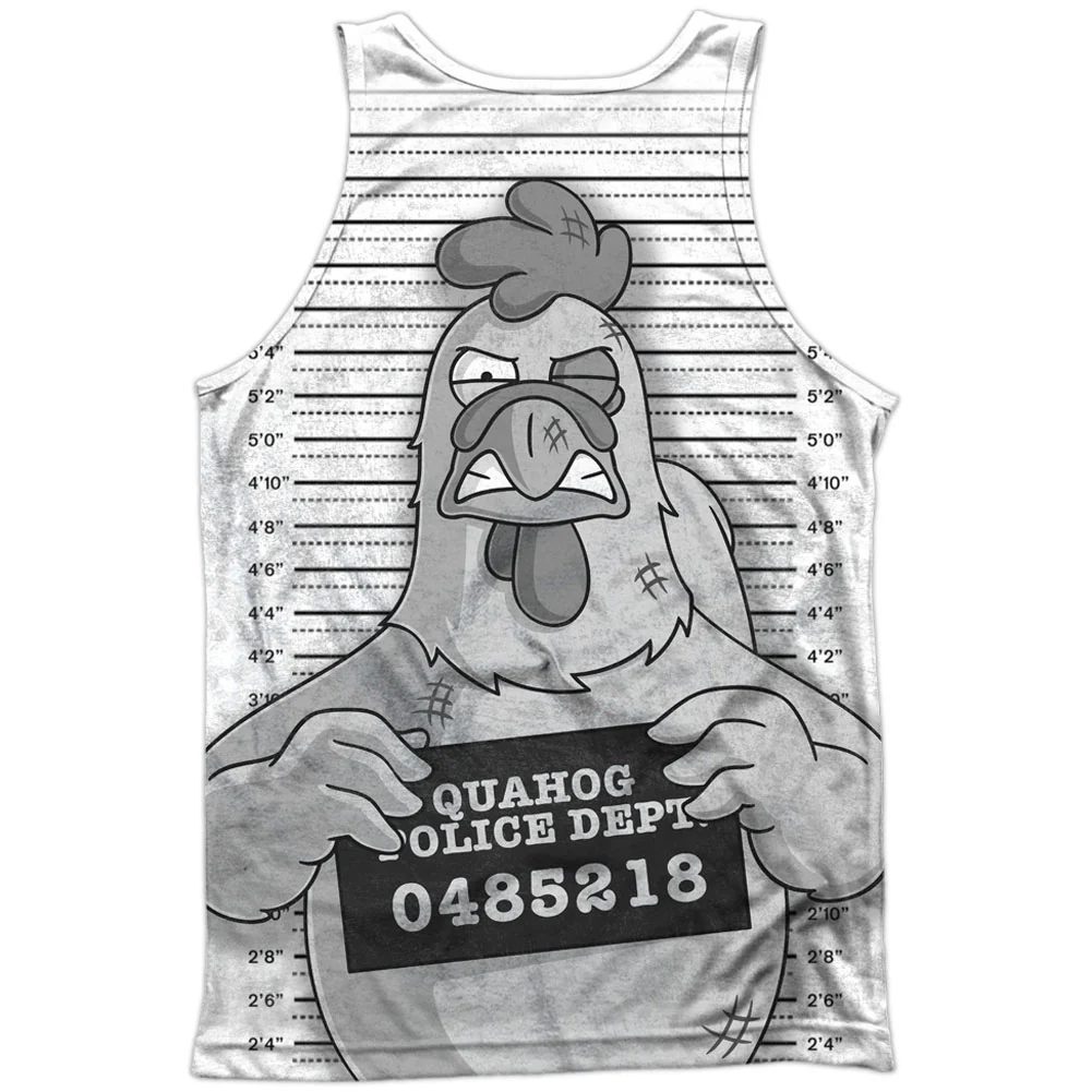 Family Guy Mug Shot 100% Poly Front/Back Print Mens Tank - Image 2
