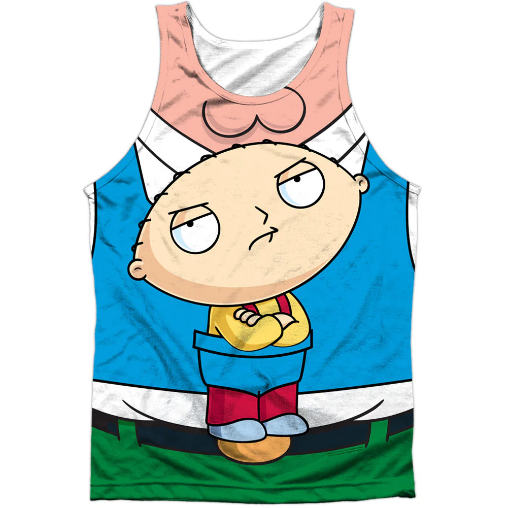 Family Guy Stewie Carrier 100% Poly Front/Back Print Mens Tank