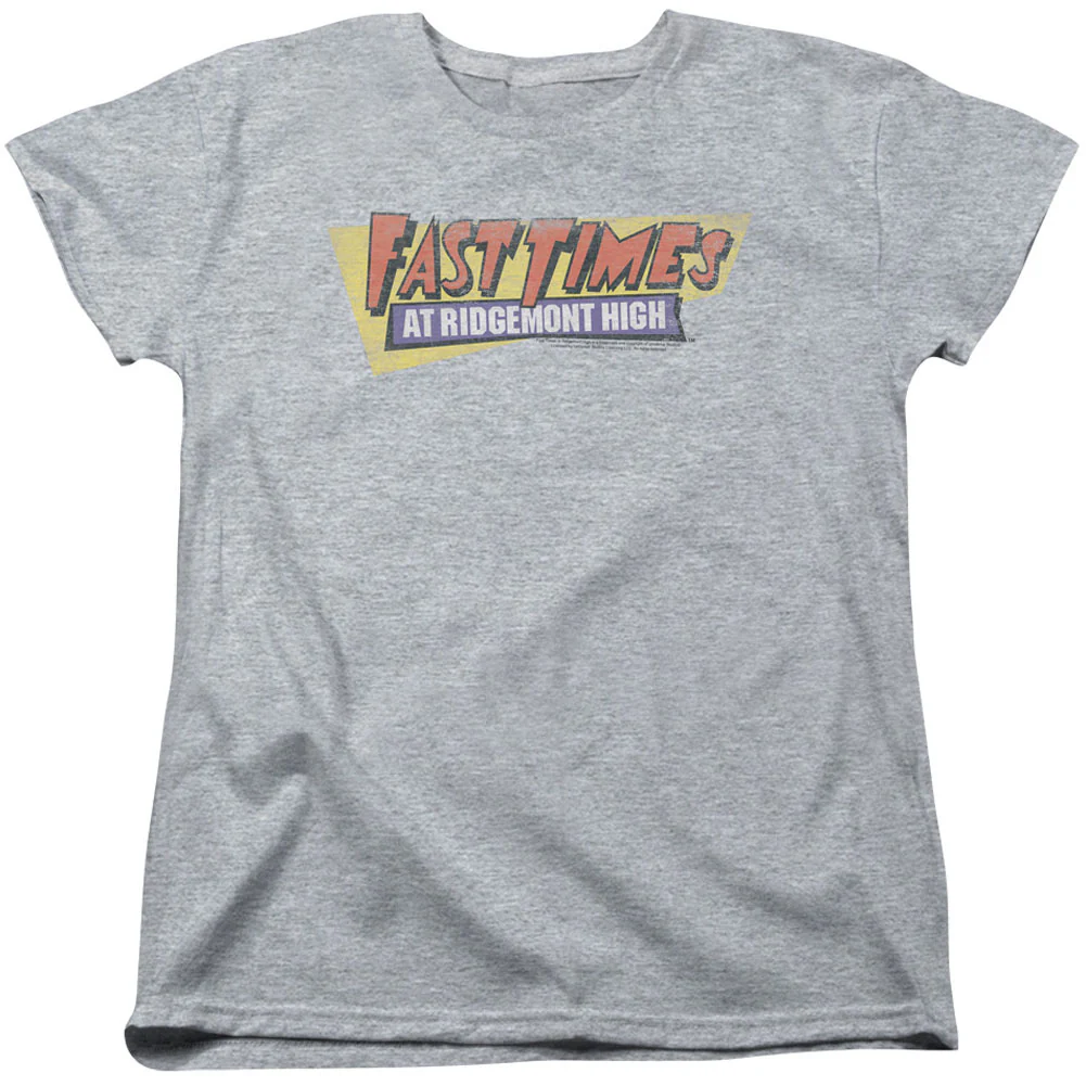 Fast Times At Ridgemont High Distressed Logo Womens T-shirt