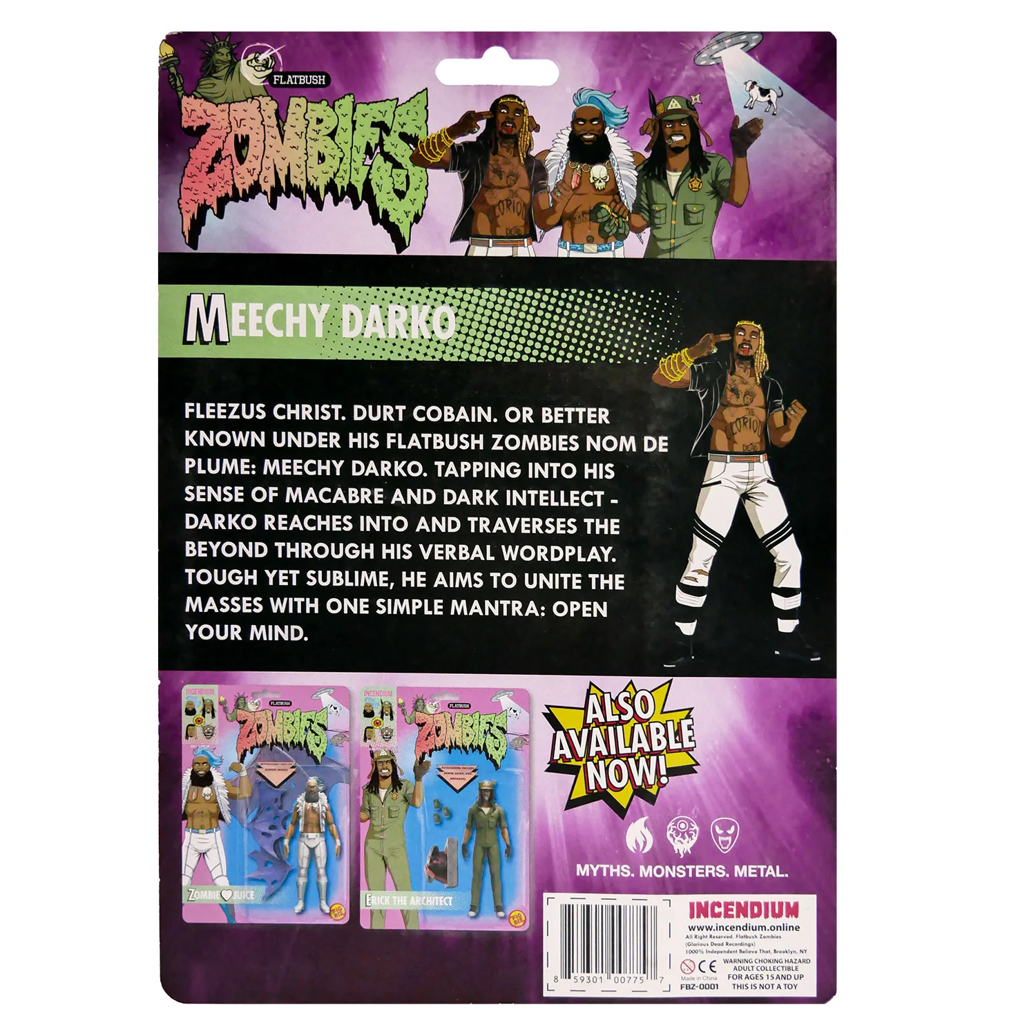 Flatbush Zombies 'Meechy Darko' 5" FigBiz Action Figure Action Figure - Image 2