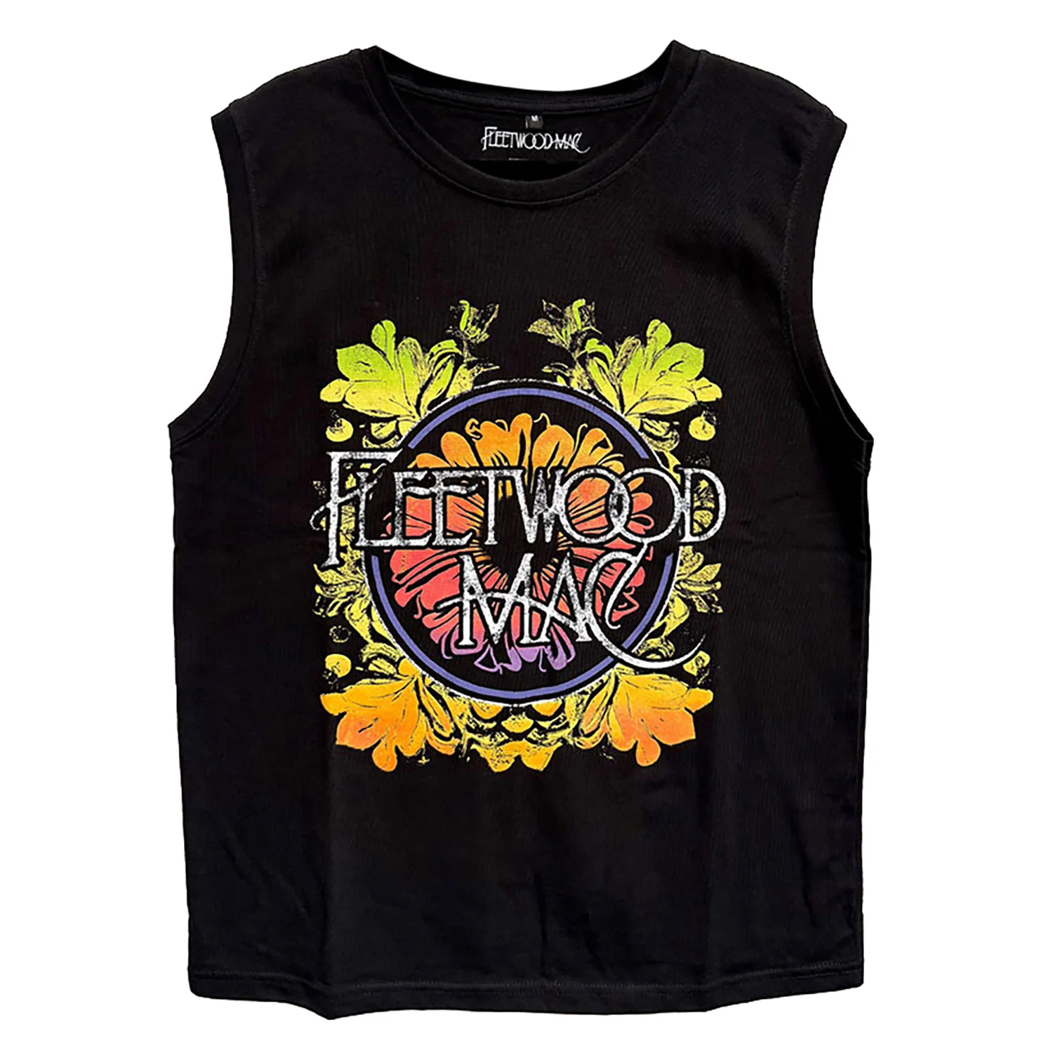 Fleetwood Mac Circle Floral Logo Mens Tank