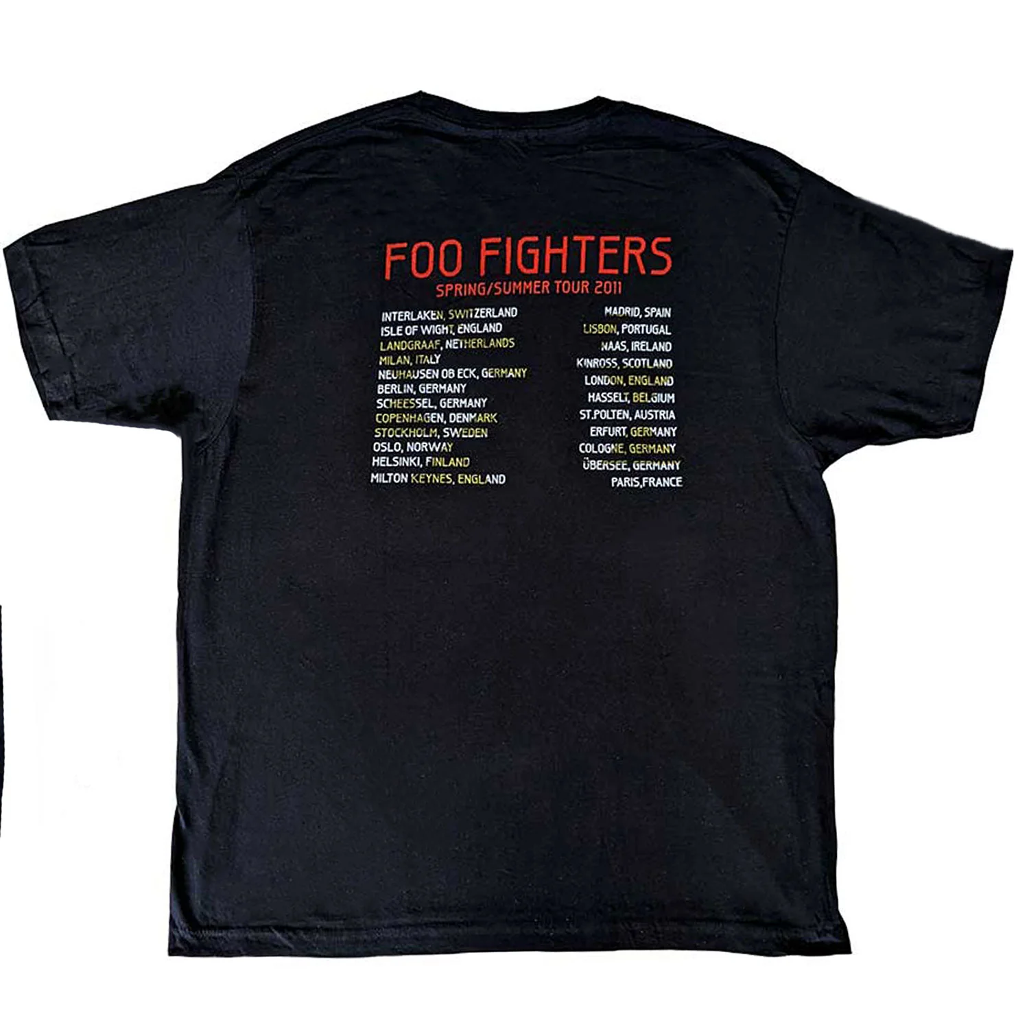 Foo Fighters Wasting Light 2011 European Tour T-shirt - Image 2