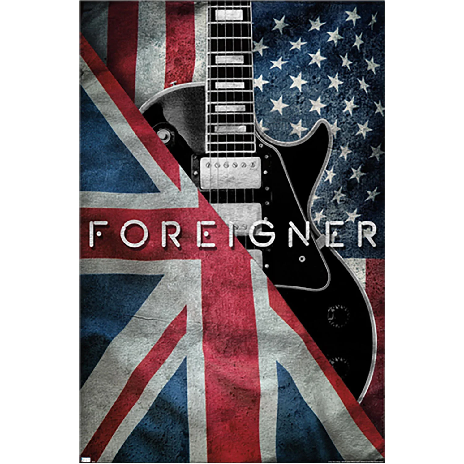 Foreigner Flags Domestic Poster