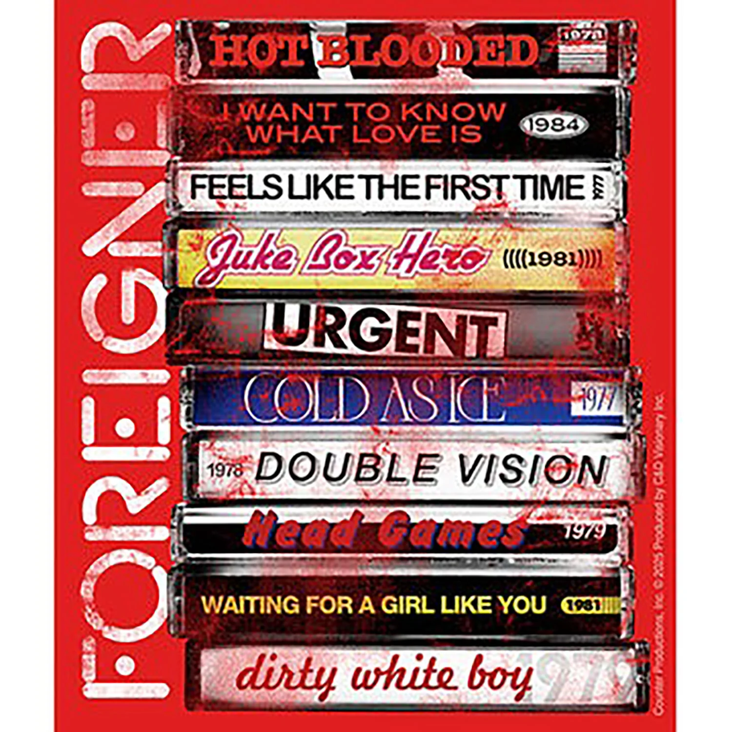 Foreigner Tapes Sticker