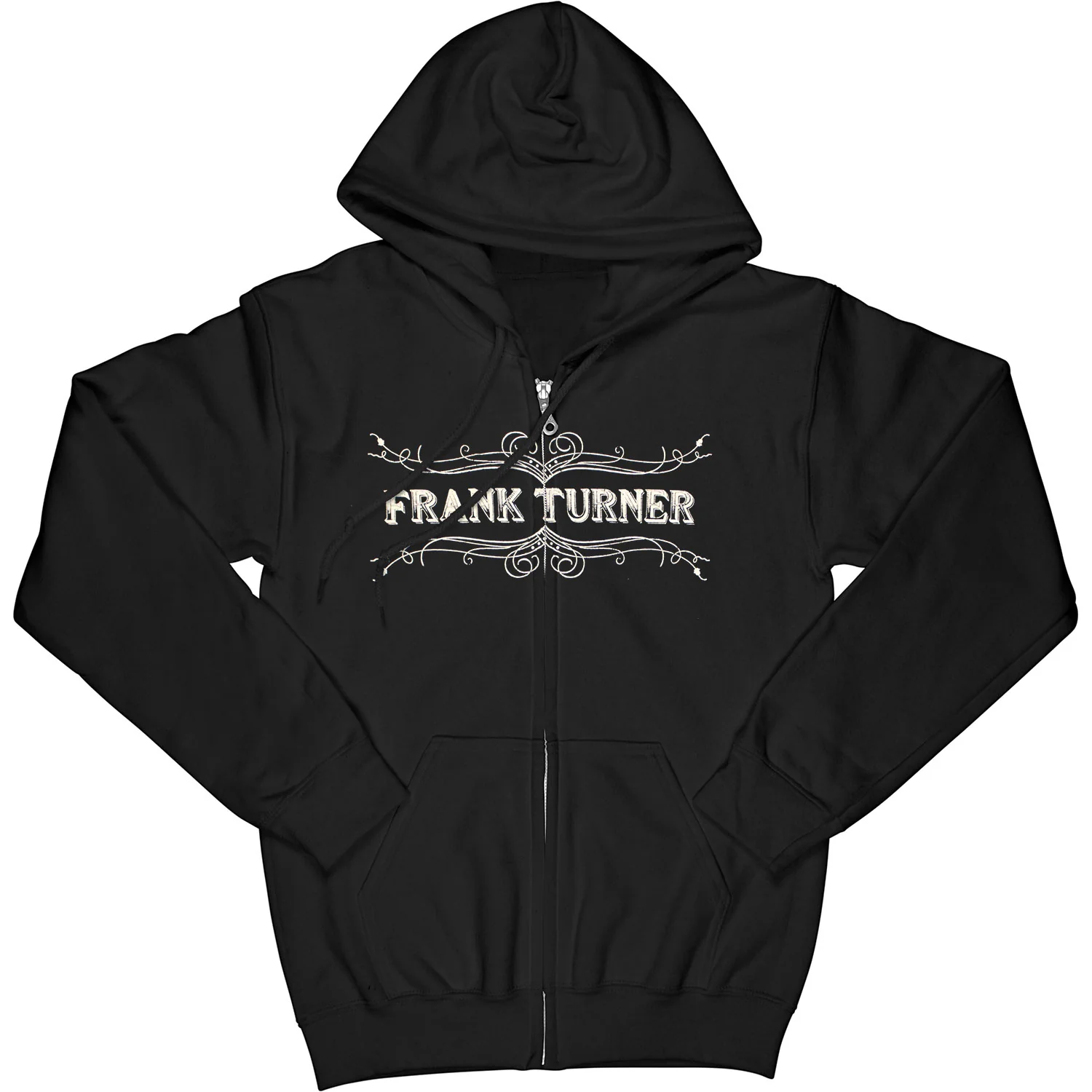 Frank Turner Made in England Logo Zippered Hooded Sweatshirt
