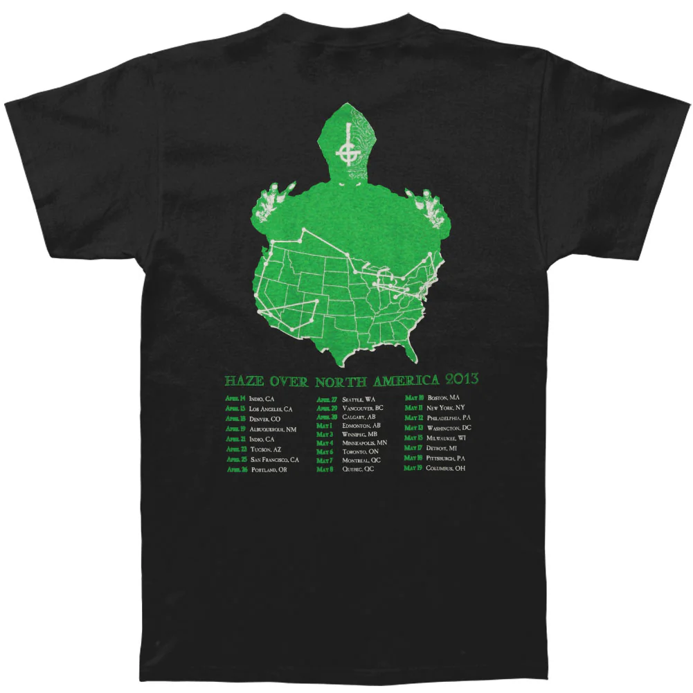 Ghost B.C. Haze Over North America 2013 Tour T-shirt - Image 2