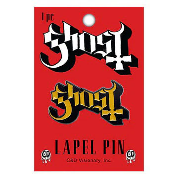 Ghost Logo Pewter Pin Badge