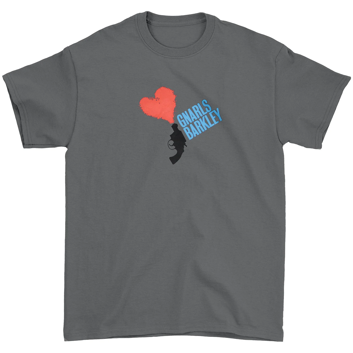 Gnarls Barkley Gun With Heart Logo T-shirt