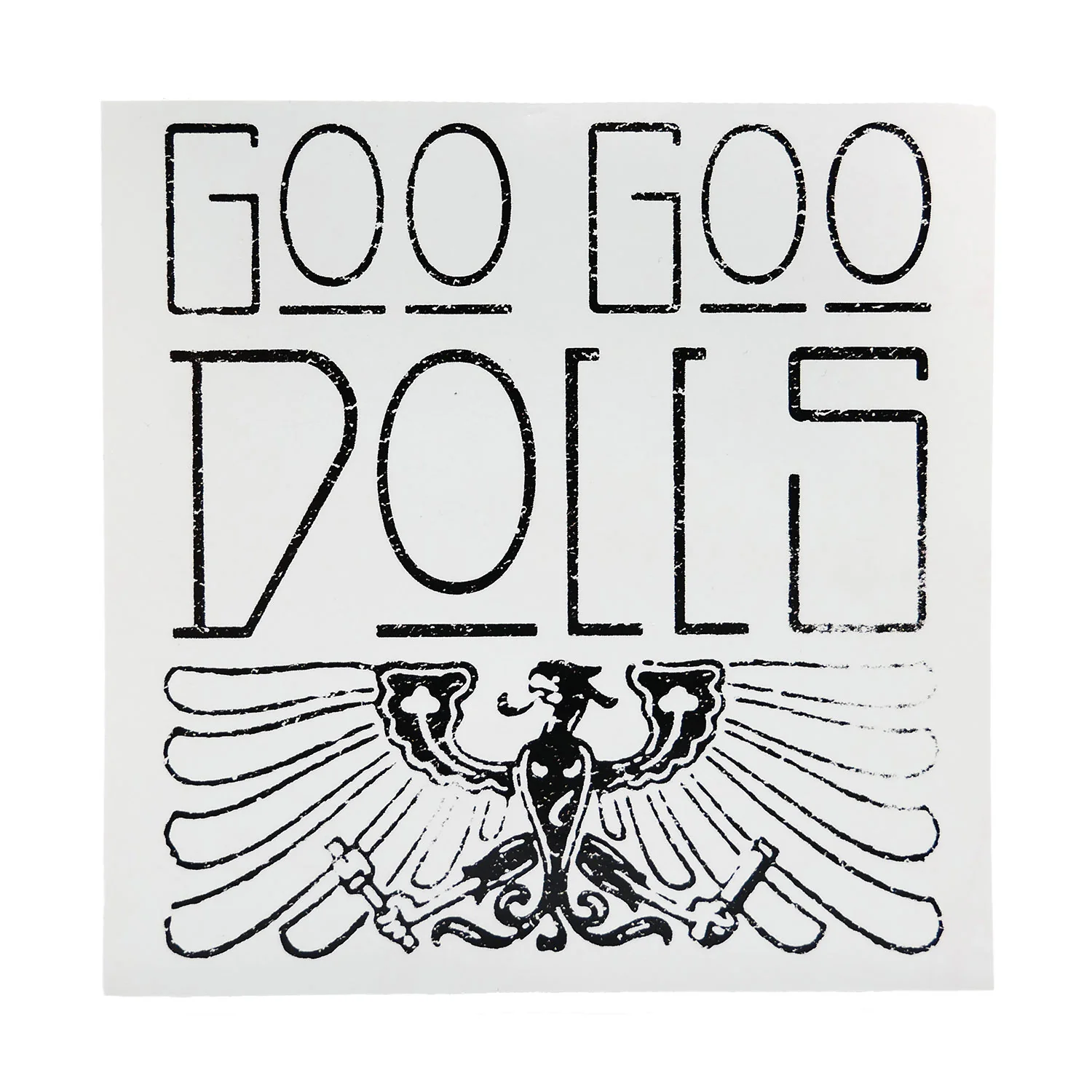Goo Goo Dolls Black & White Griffin Sticker