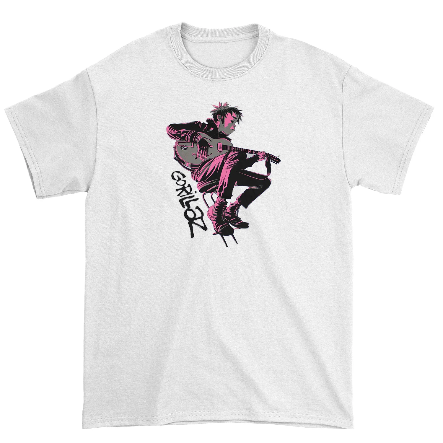 Gorillaz Sitting Pink T-shirt