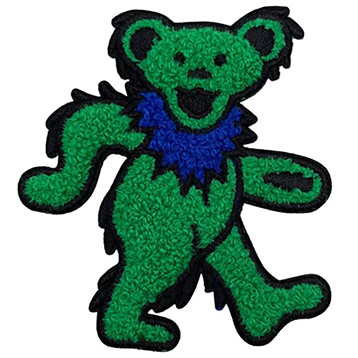 Grateful Dead Green Dancing Bear Chenille Embroidered Patch