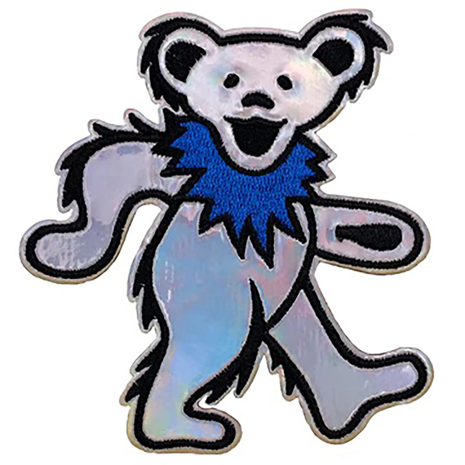 Grateful Dead Iridescent Dancing Bear Embroidered Patch