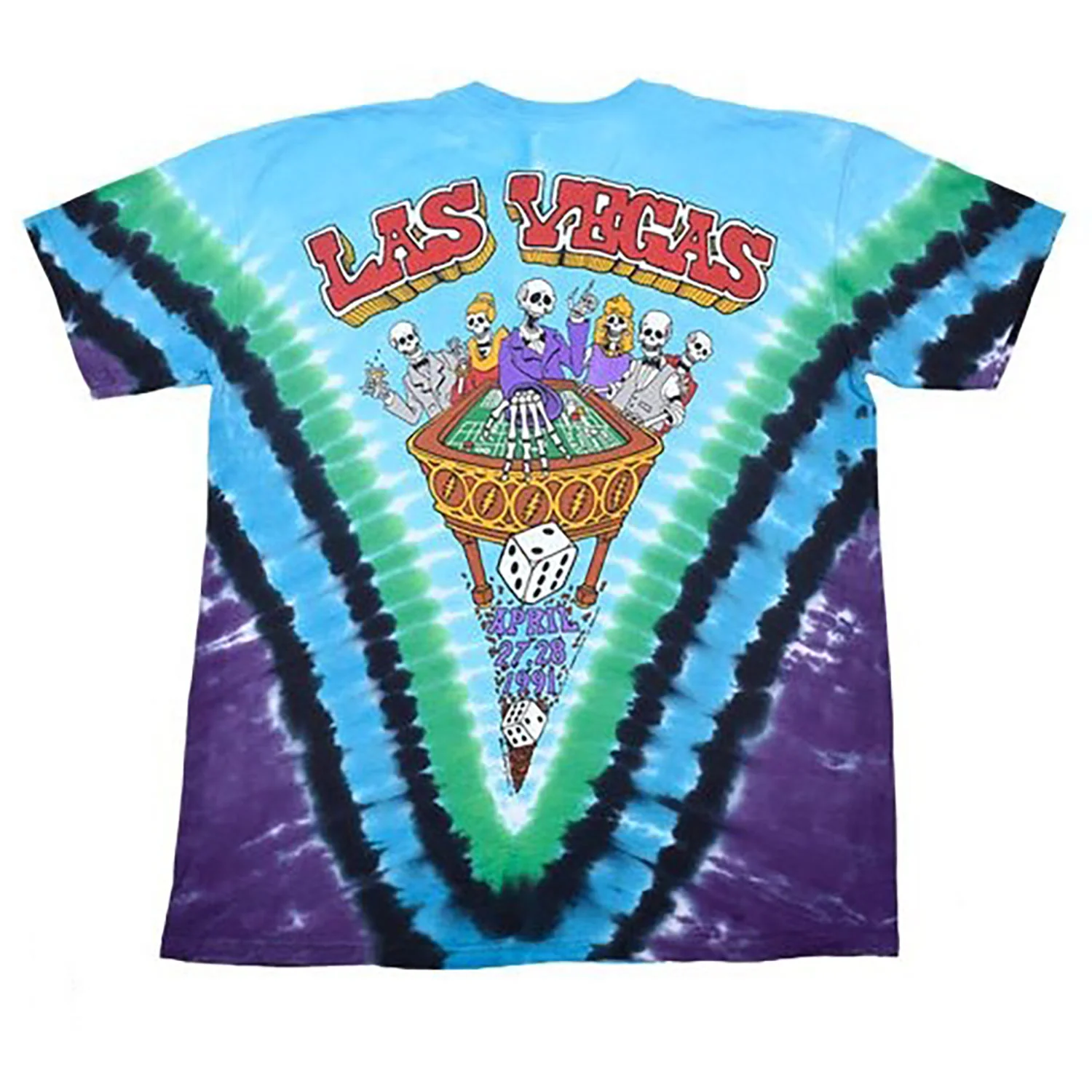 Grateful Dead Laughing Bones Tie Dye T-shirt - Image 2