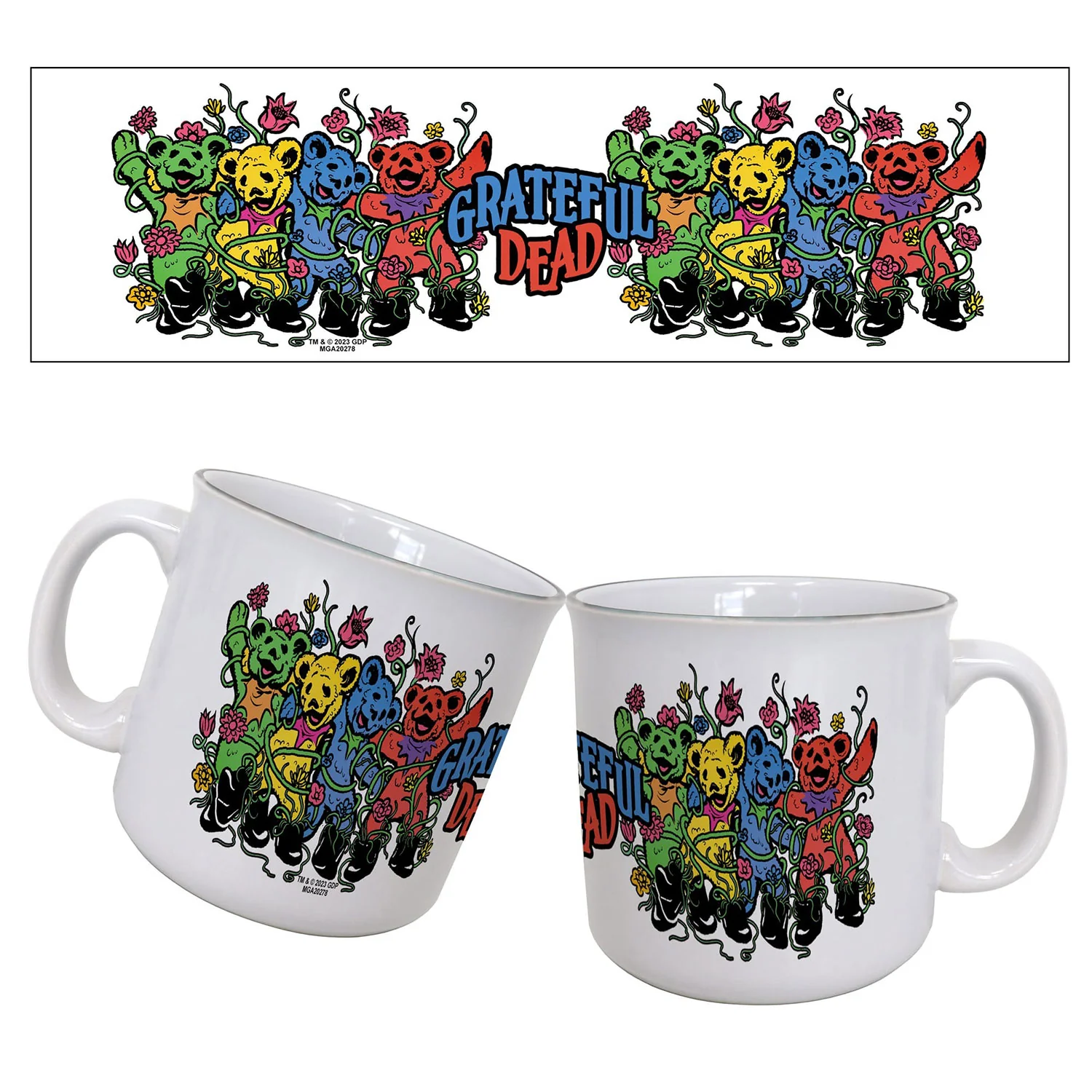 Grateful Dead Melted Bears Coffee Mug