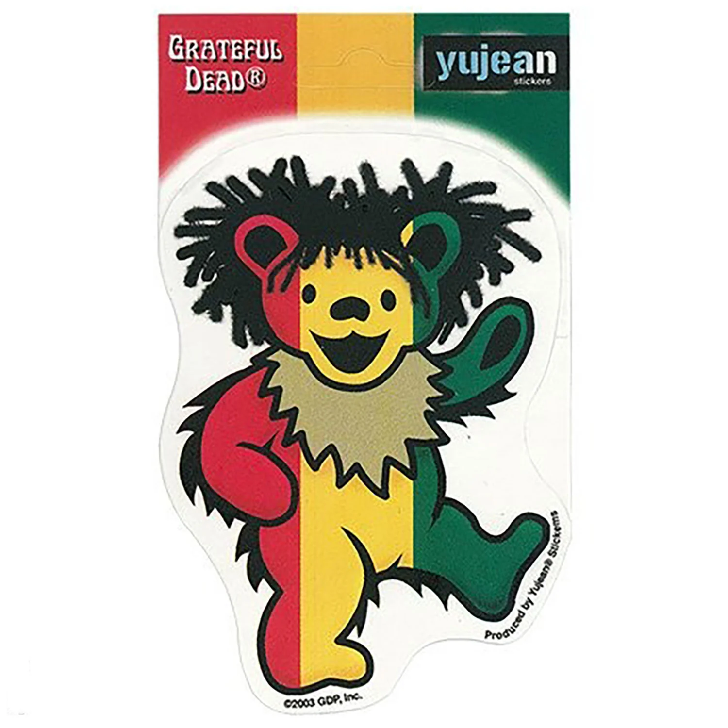 Grateful Dead Rasta Bear Sticker