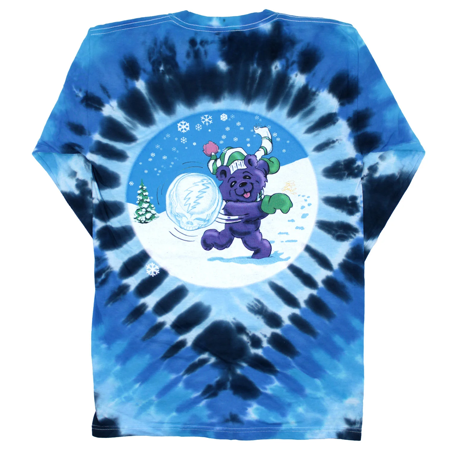 Grateful Dead Shred Bears Tie Dye  Long Sleeve - Image 2