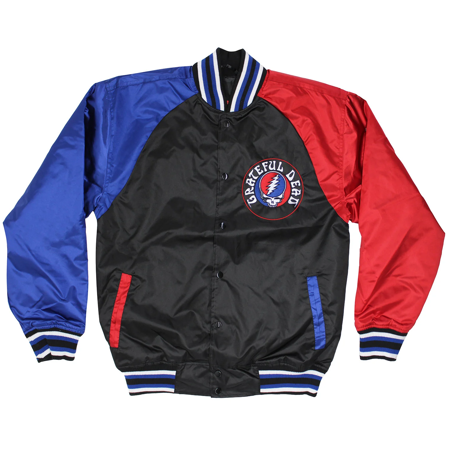 Grateful Dead Steal Your Face Logo Satin Jacket Jacket